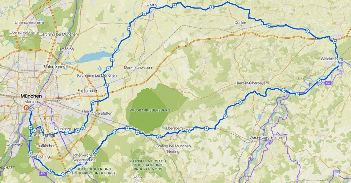 Strecke Isen Rundfahrt